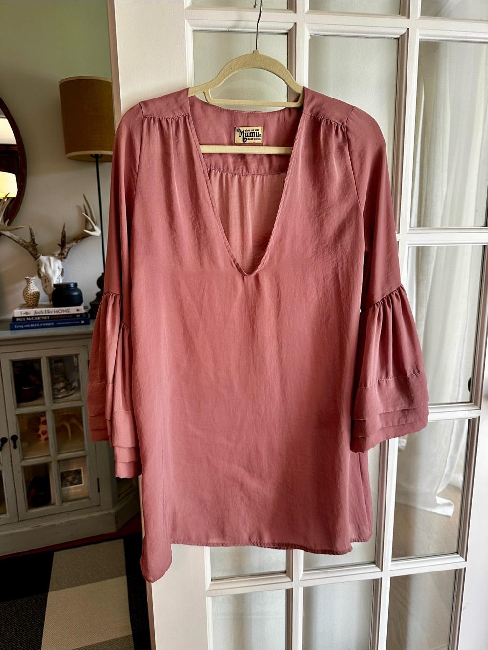 Show Me Your MuMu Dusty Rose V-Neck Tunic